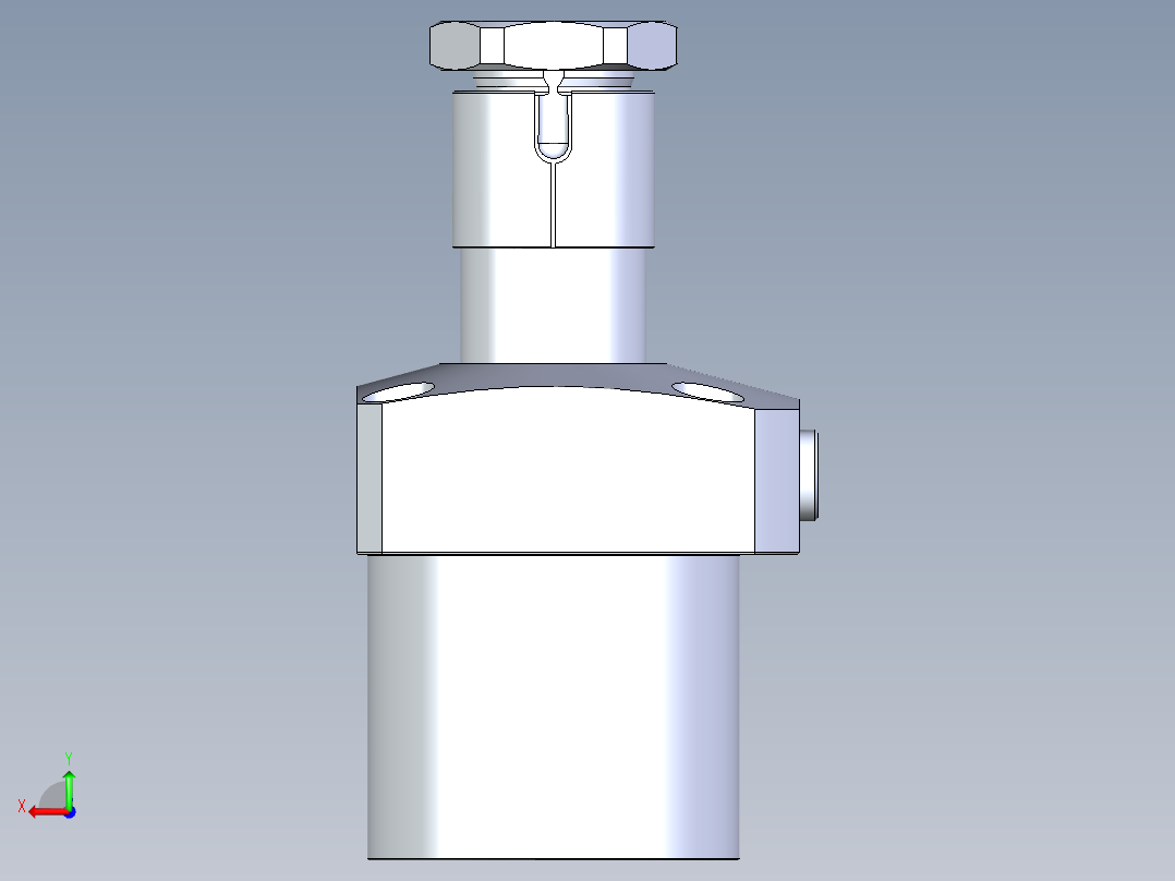 KOSMEKLHA0900-CL多系列多零件图纸模型后视图