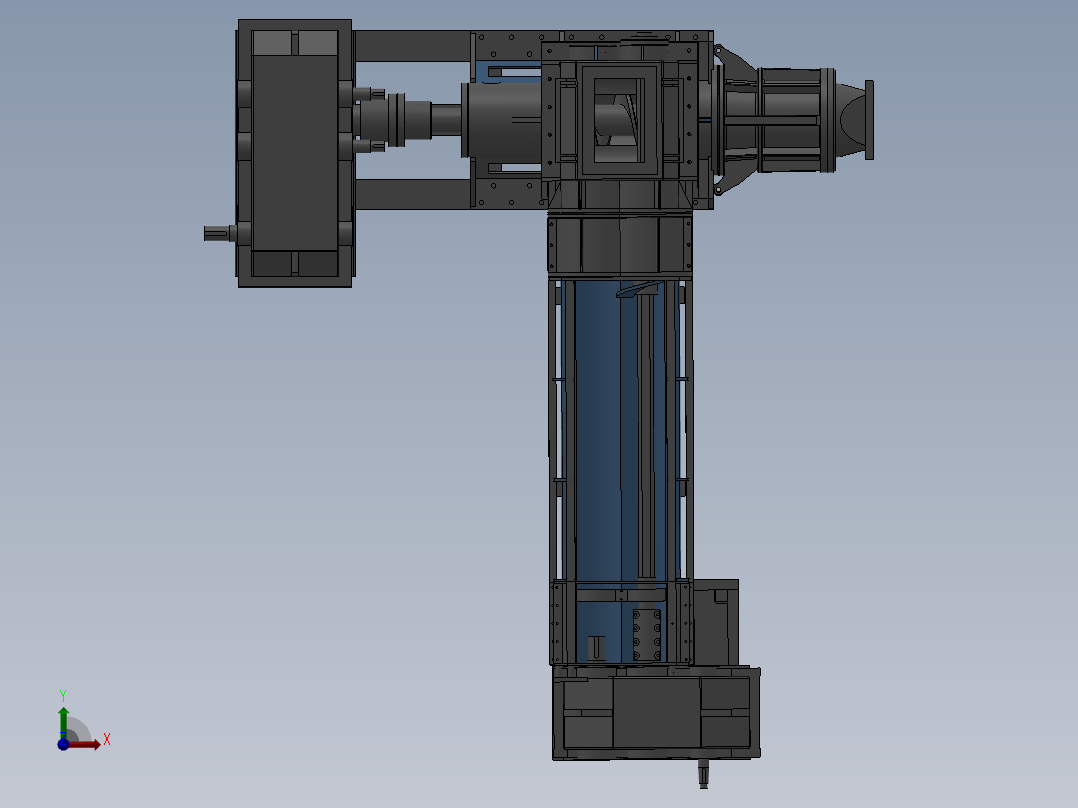 60砖机sw13+cad前视图