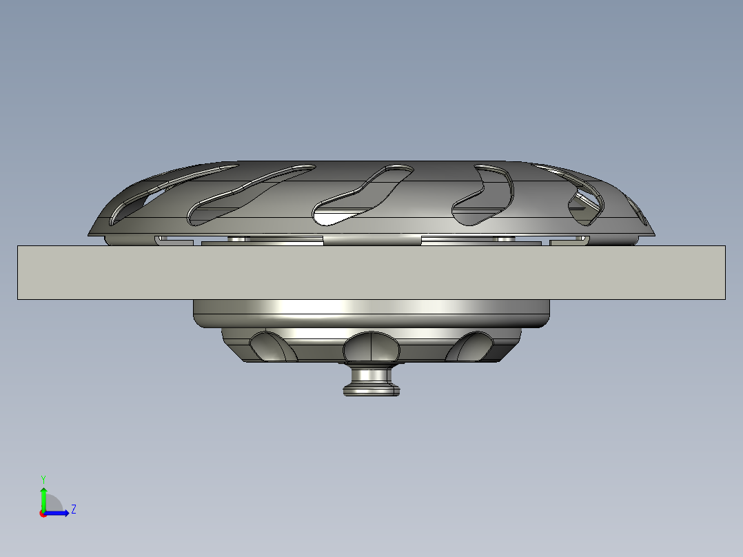 Saare游艇甲板出水孔3D模型左视图