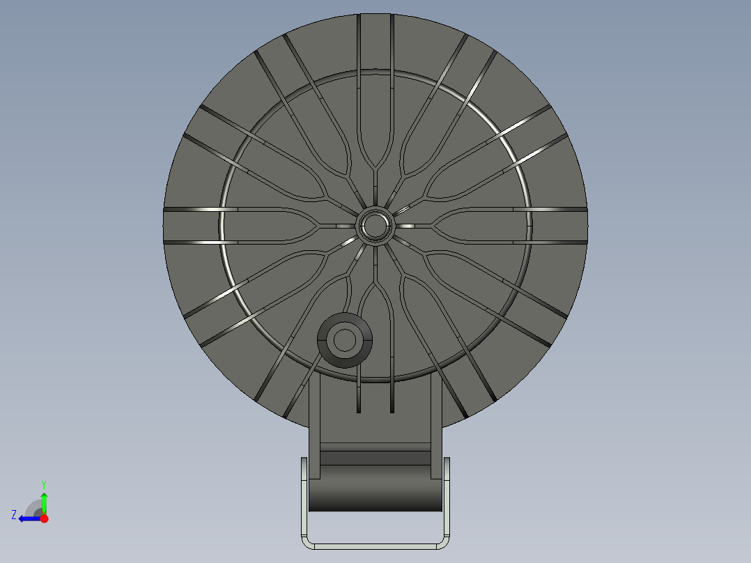 5英寸圆形LED大灯右视图
