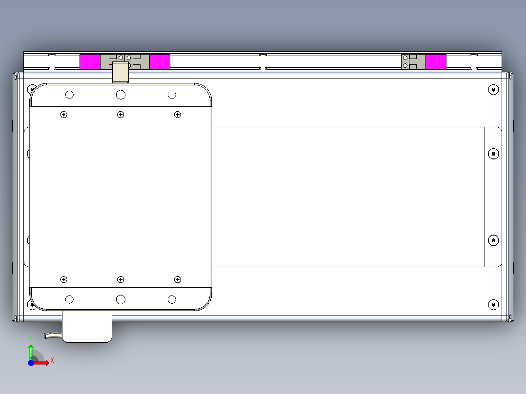 威洛博LC系列3d模型模组LC22H1Y-S250前视图