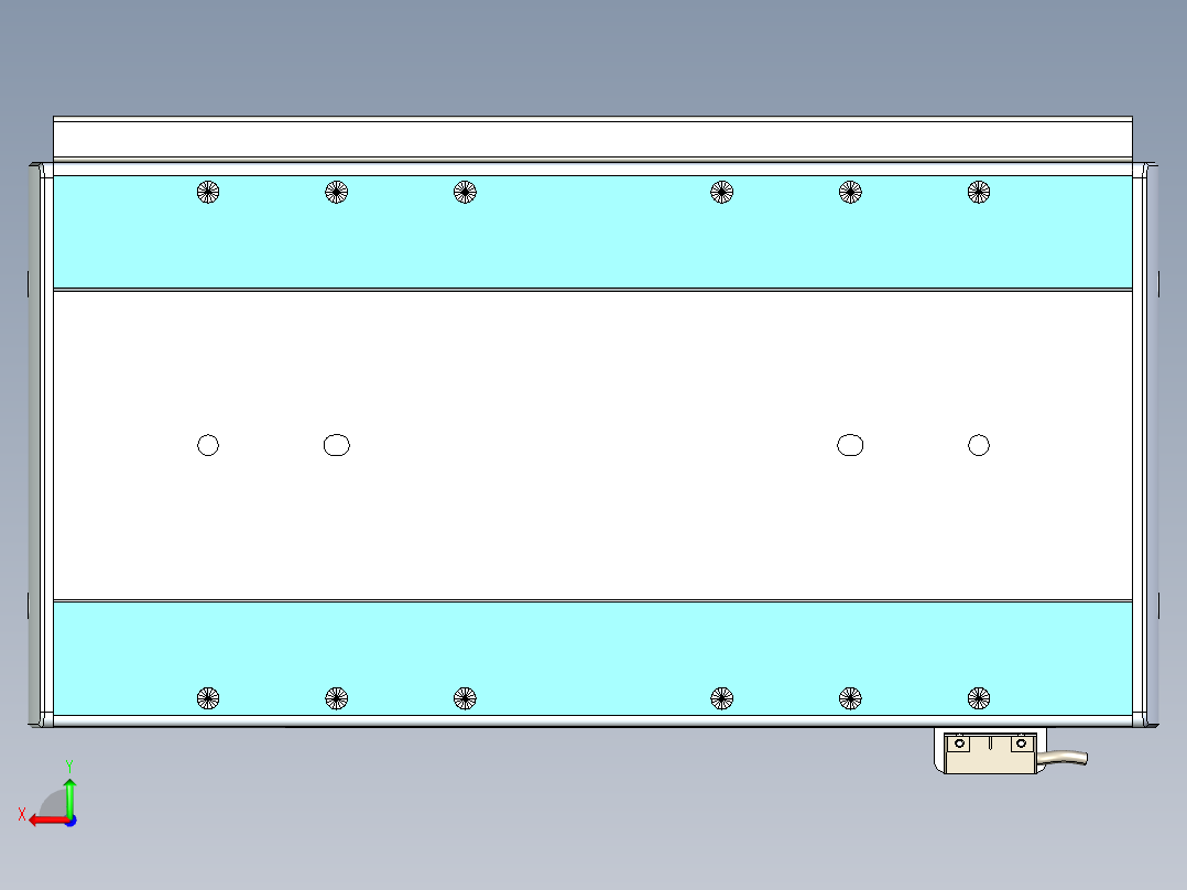 威洛博LC系列3d模型模组LC22H1Y-S250后视图