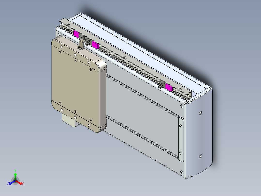 威洛博LC系列3d模型模组LC22H1Y-S250正等轴测图