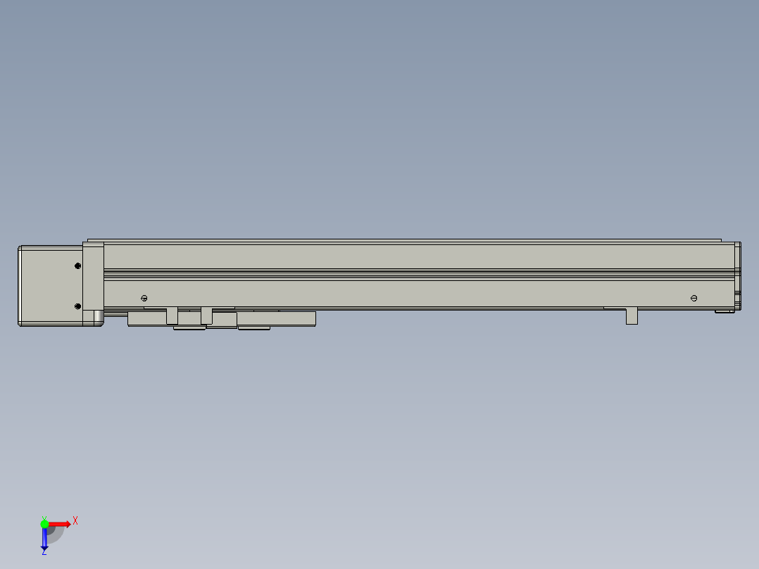VF丝杆传动-一般环境VT6-S240-BL俯视图