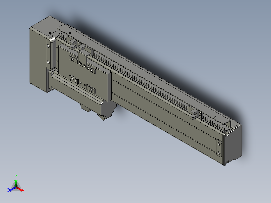 VF丝杆传动-一般环境VT6-S240-BL正等轴测图
