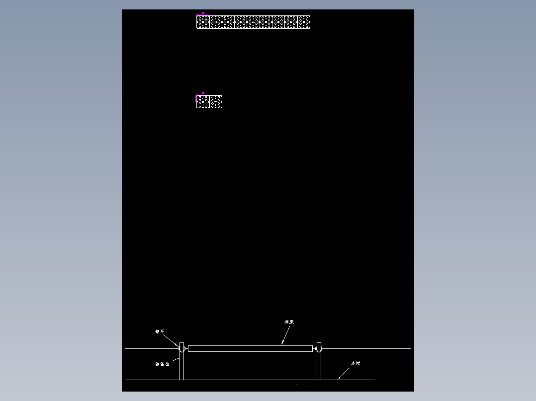 人工生态浮岛技术-浮岛平面图