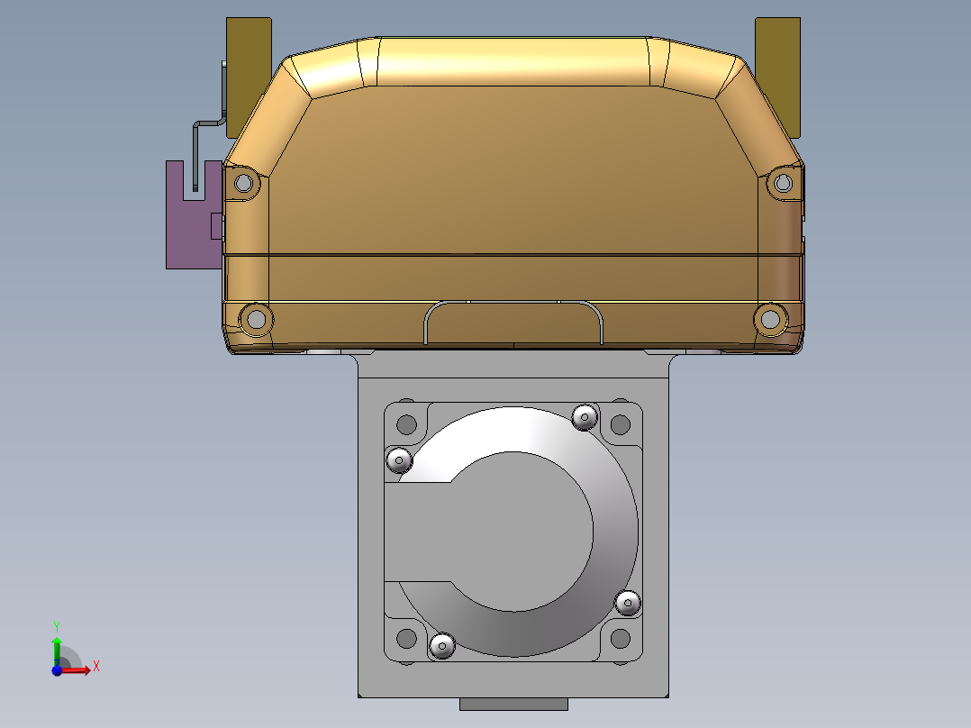 MTH丝杆半封闭模组MTH14-BM-200W前视图