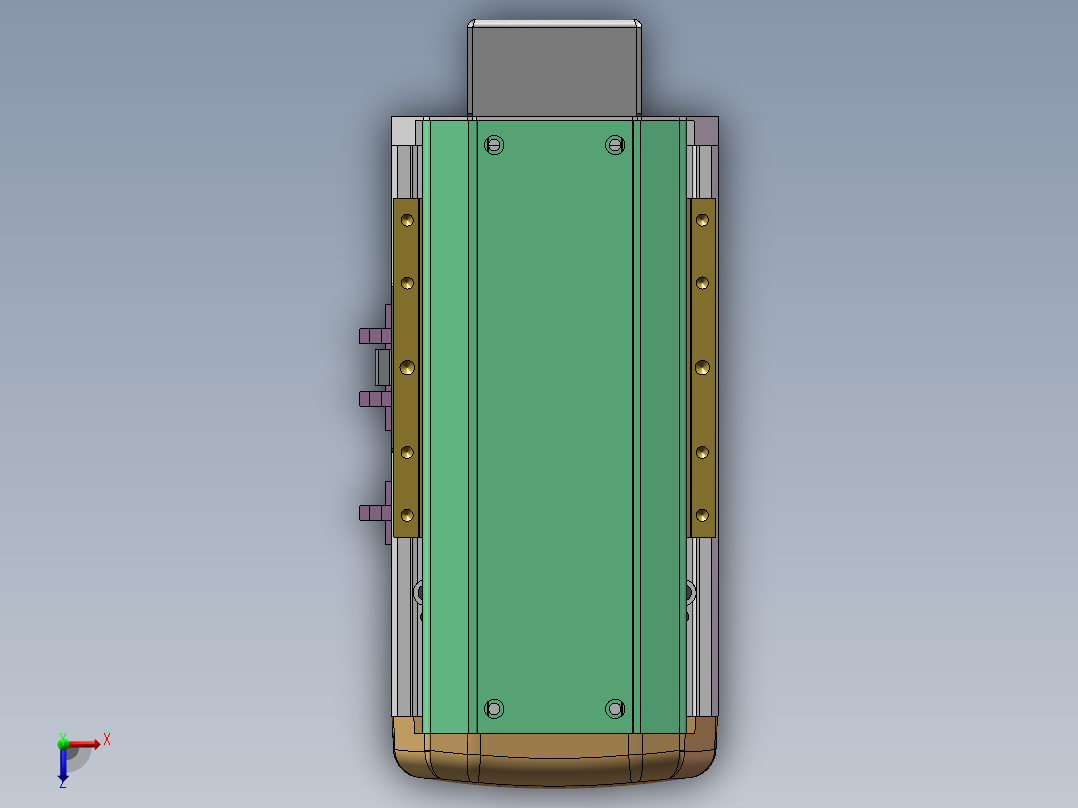 MTH丝杆半封闭模组MTH14-BM-200W俯视图