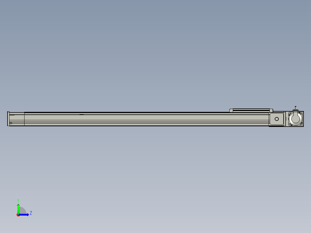 欧规系列-LB8-L75-S1200-BL-ZP75-C3左视图