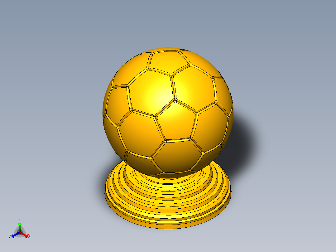 奖杯2正等轴测图