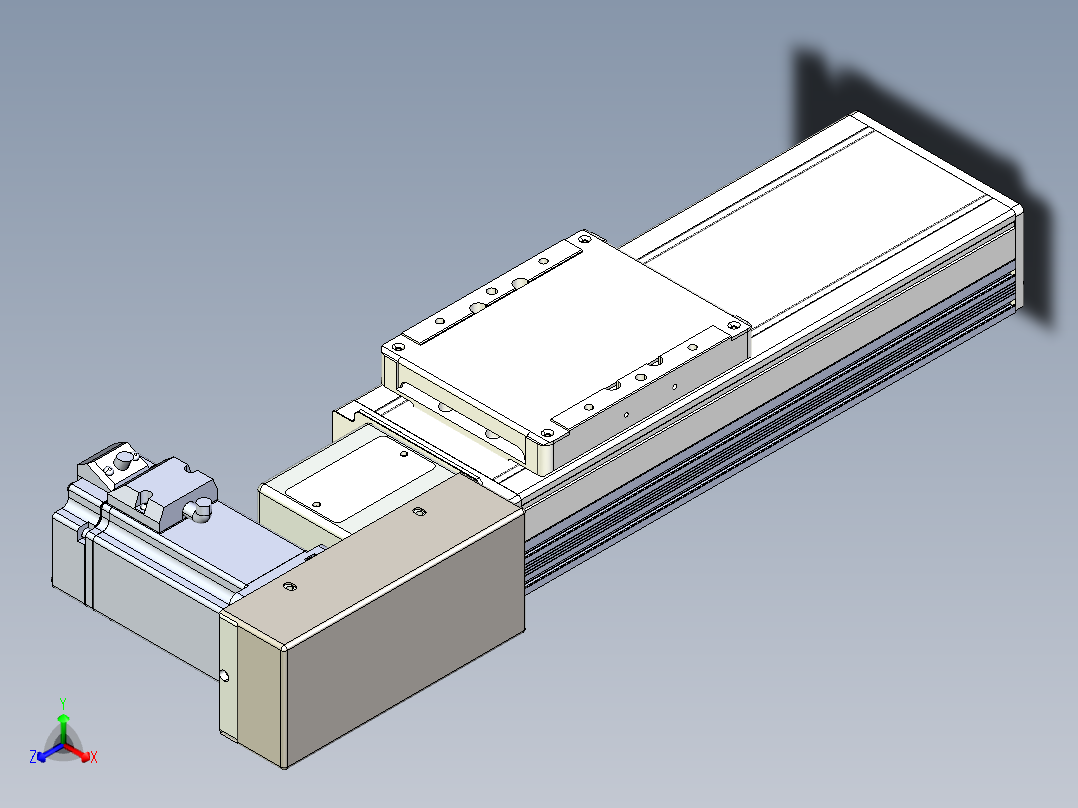 同步带全封闭直线模组TPA-HCB-105D-90-L100-MR-Y-P20-N3