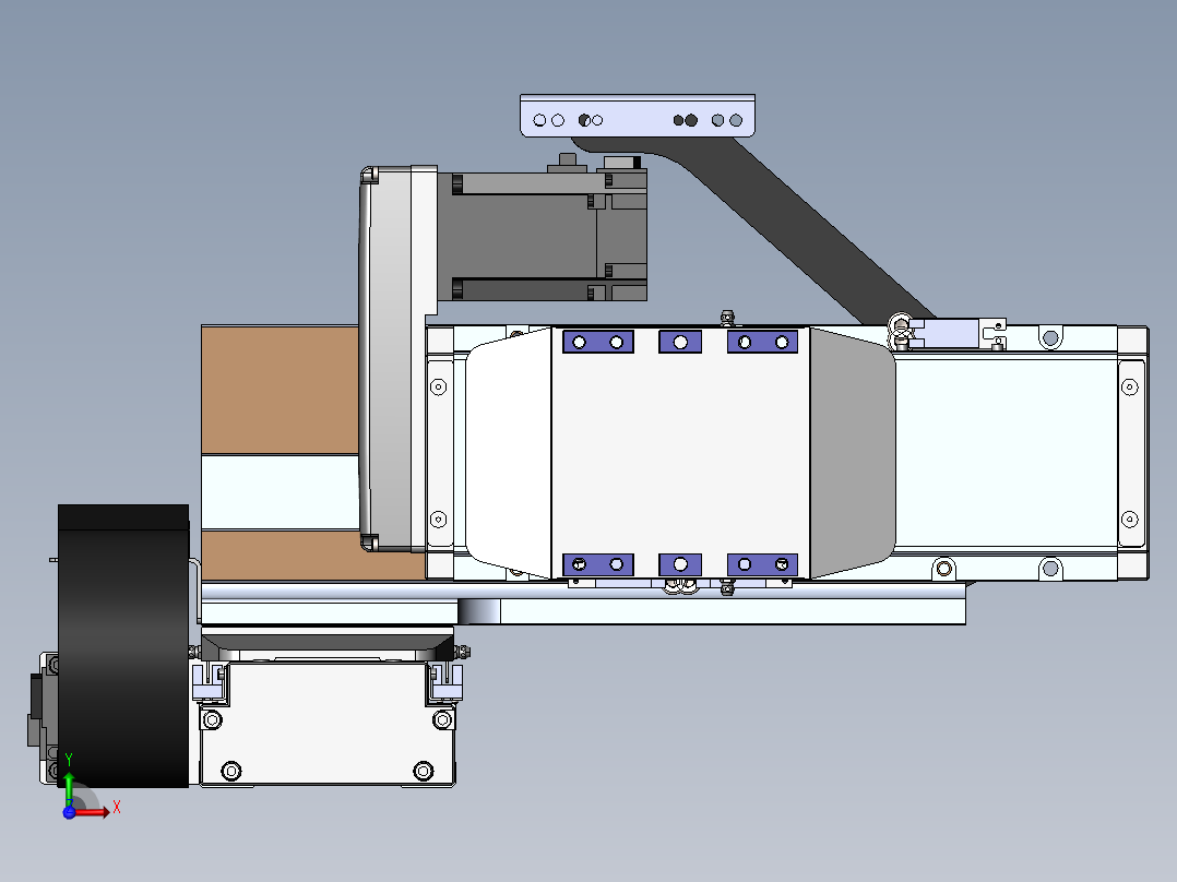 内嵌直交机械手XYG系列XYG440-A1前视图