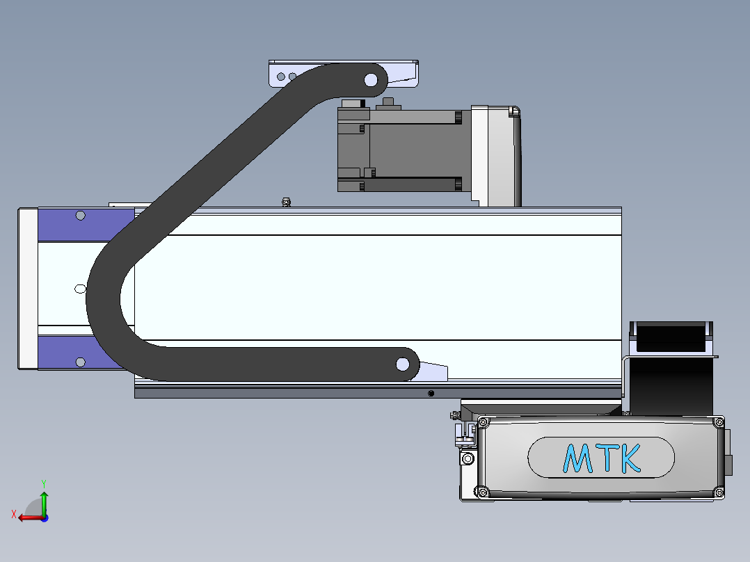 内嵌直交机械手XYG系列XYG440-A1后视图