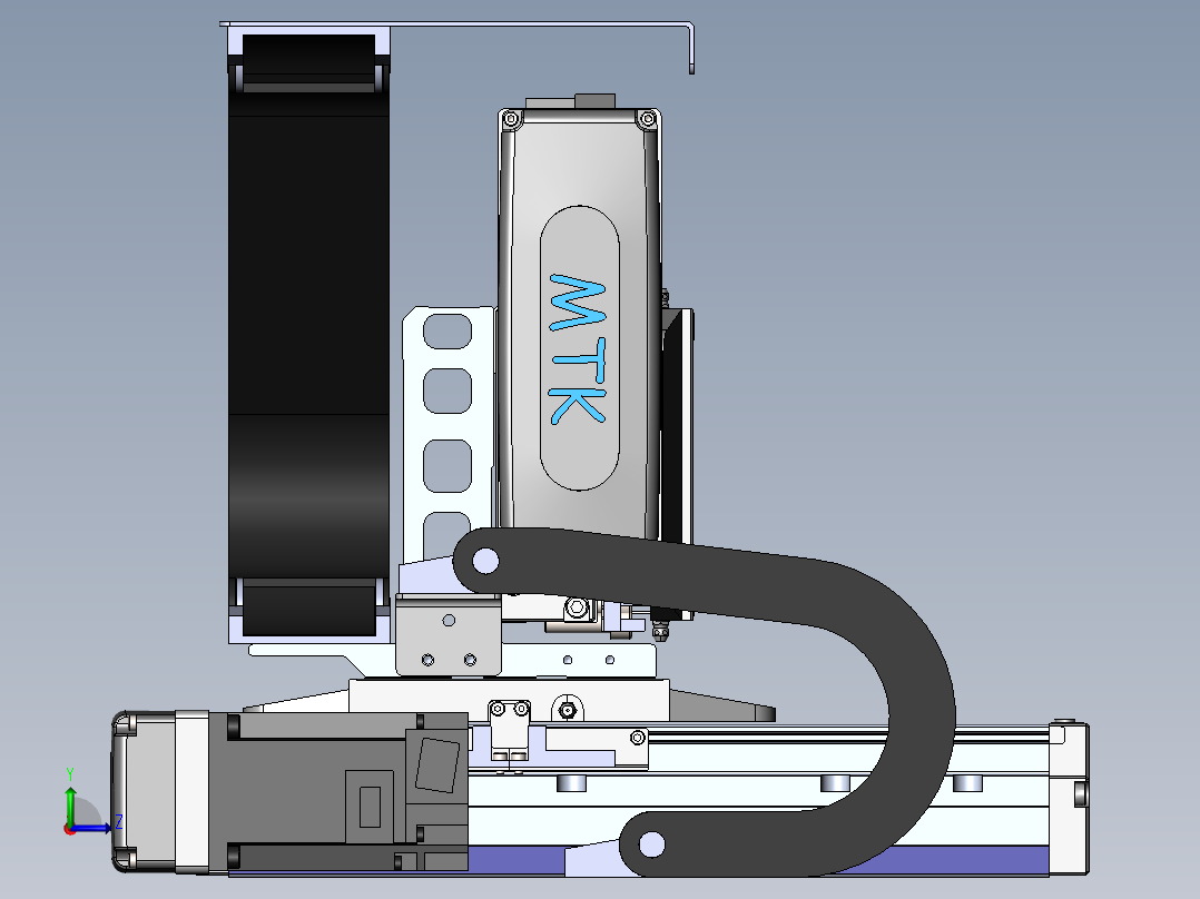 内嵌直交机械手XYG系列XYG440-A1左视图