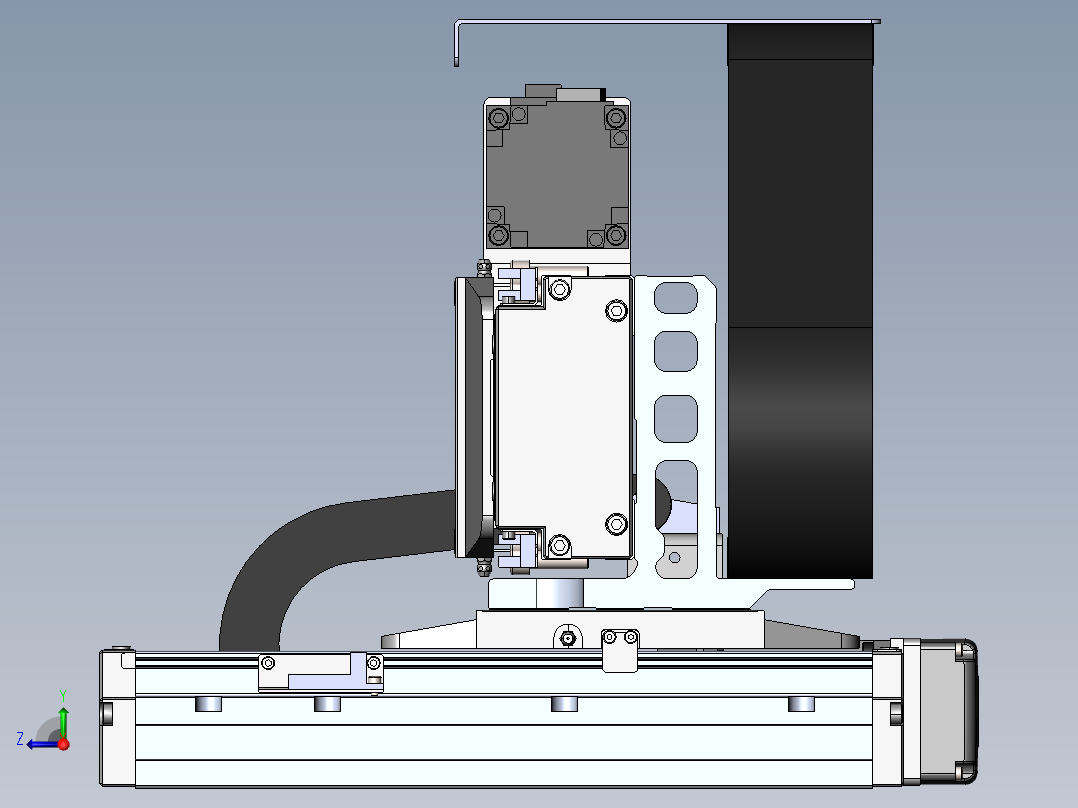 内嵌直交机械手XYG系列XYG440-A1右视图