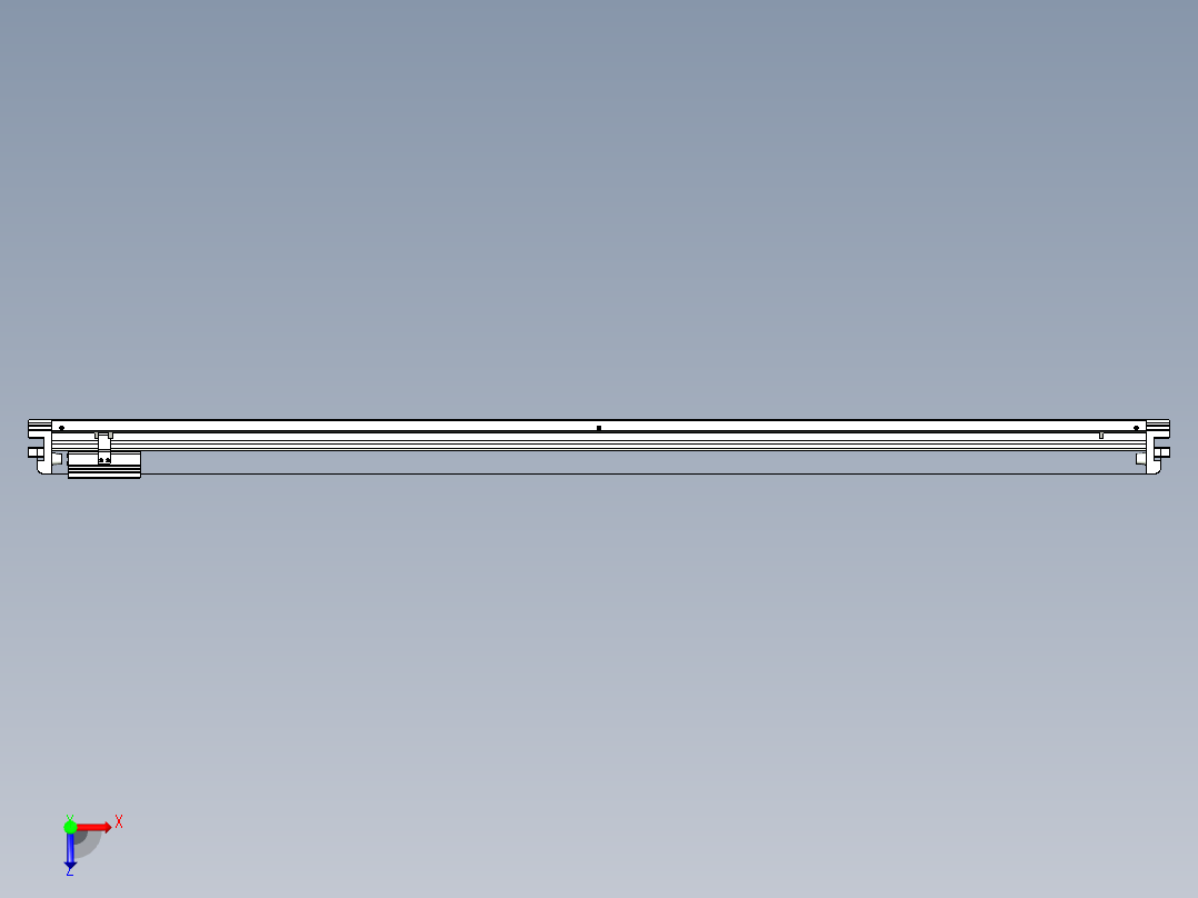 威洛博VL系列3d模型模组VL17E1Y-S1500俯视图