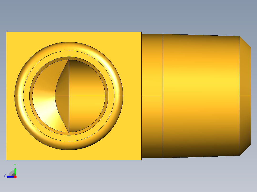 倒齿式工业管接头Beaded Hose Barb 90Deg Elbow Tube to Male Pipe 269HB-10-8右视图