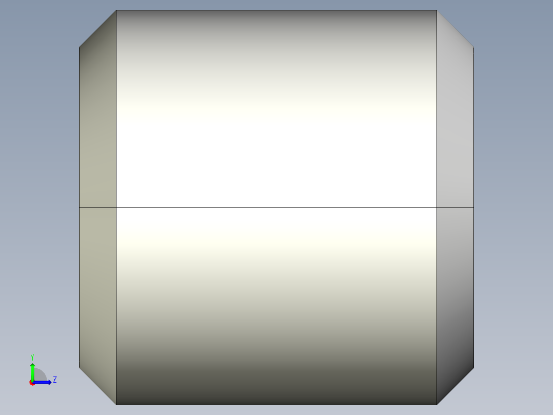 螺紋襯套(輕荷重用)A-3D多系列多零件图纸模型左视图