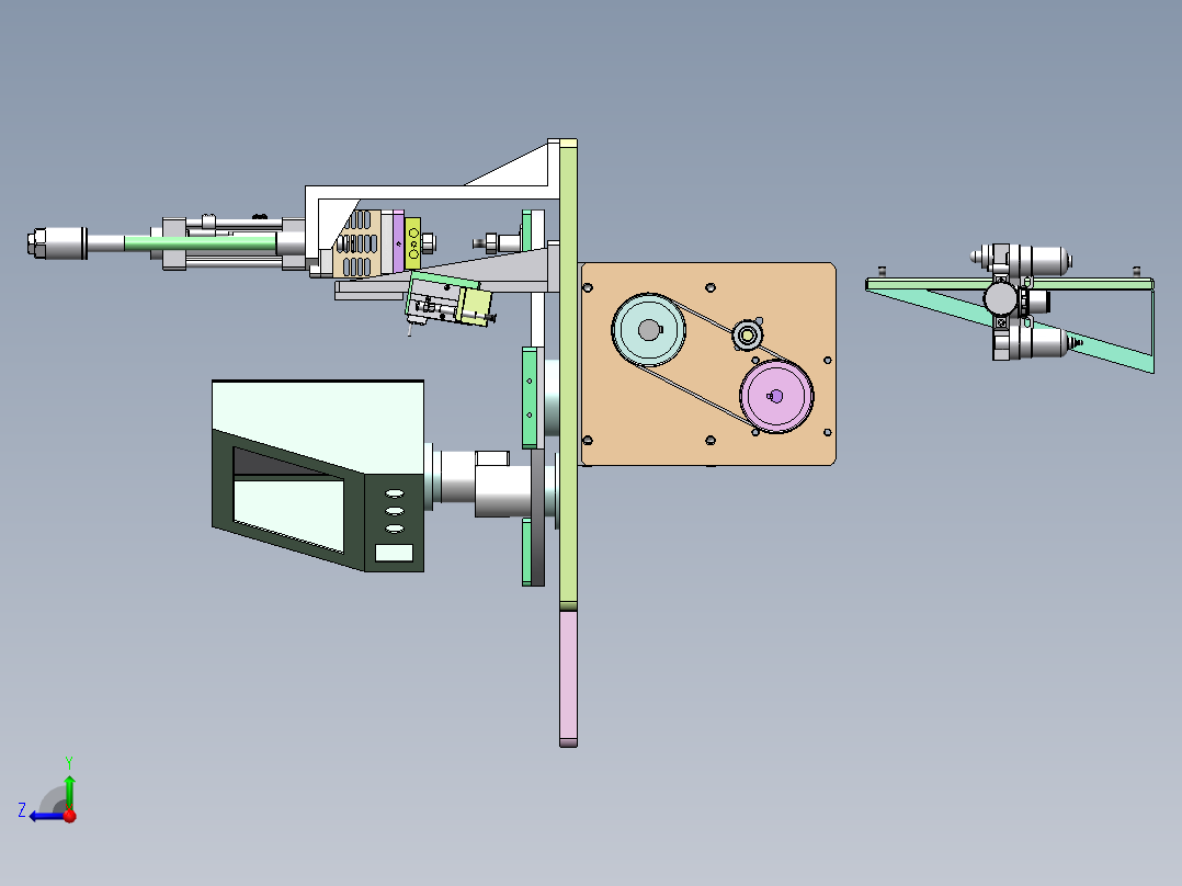 继电器组装sw16可编辑右视图
