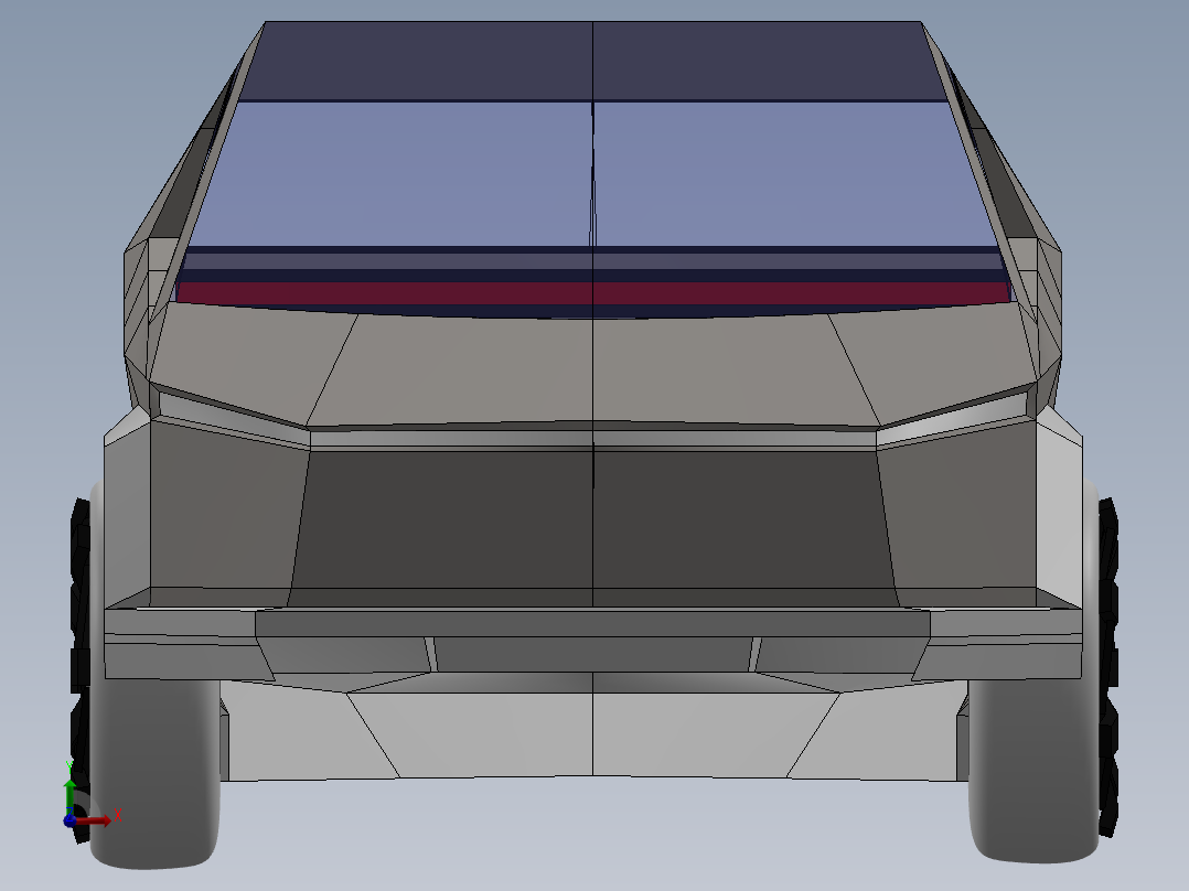 特斯拉Cybertruck14前视图