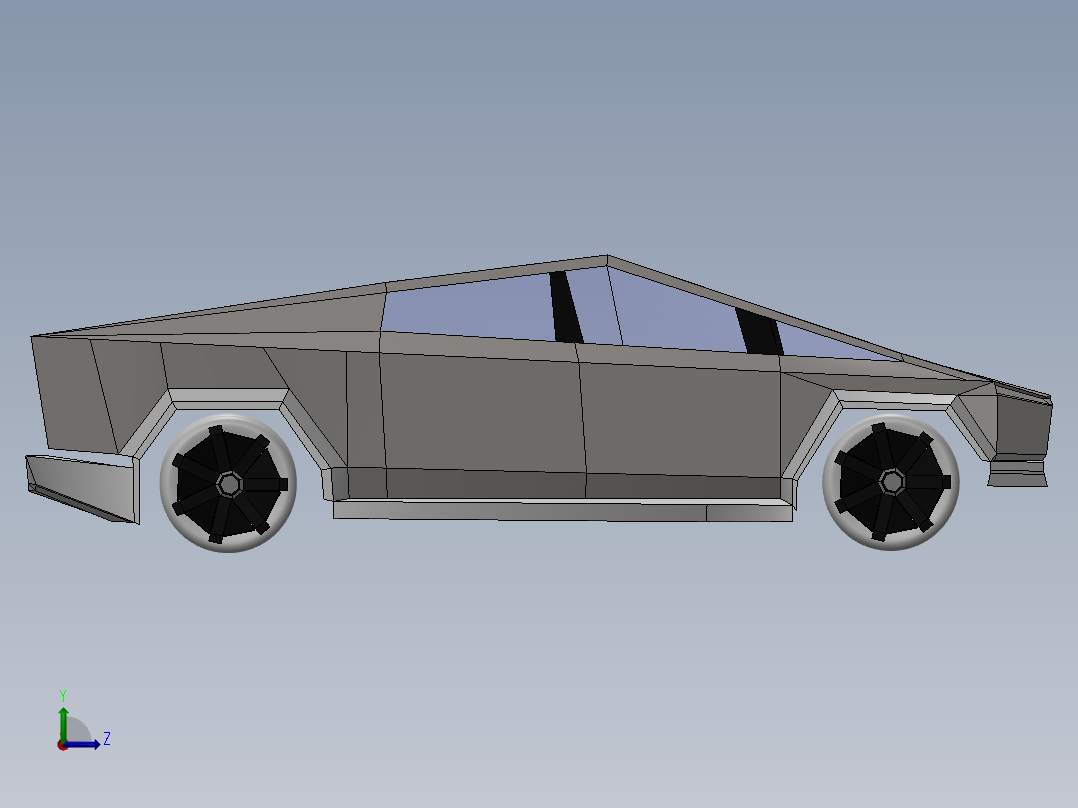 特斯拉Cybertruck14左视图