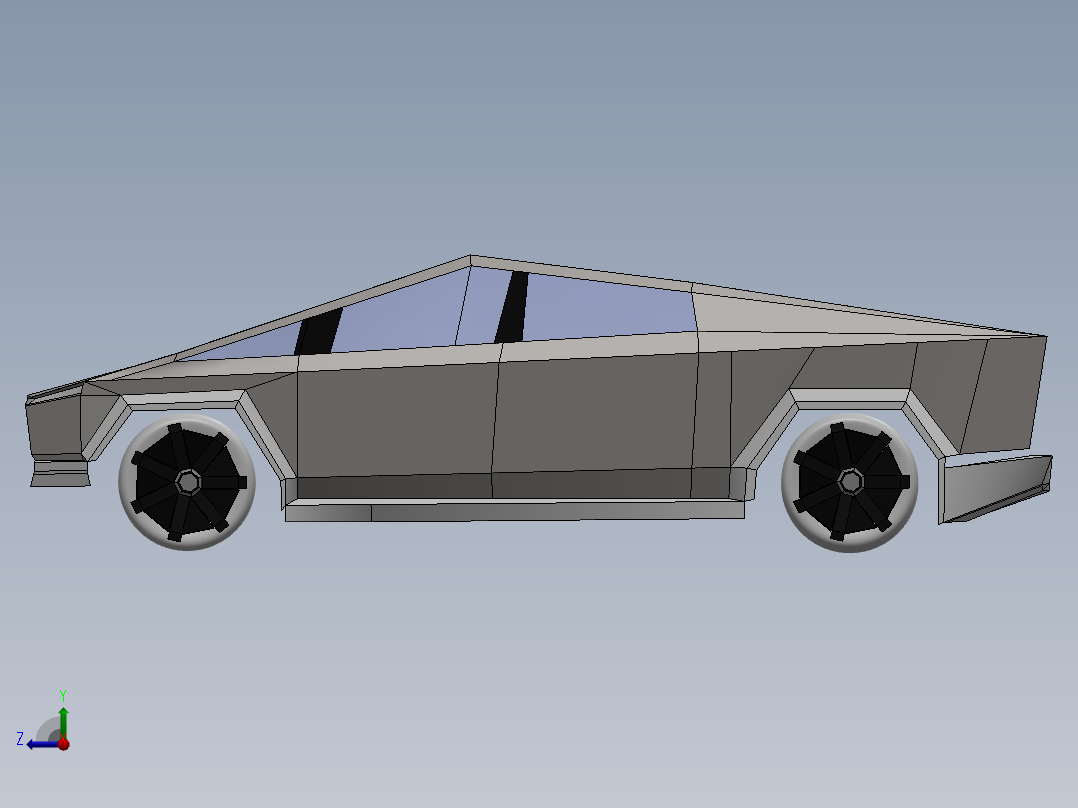 特斯拉Cybertruck14右视图
