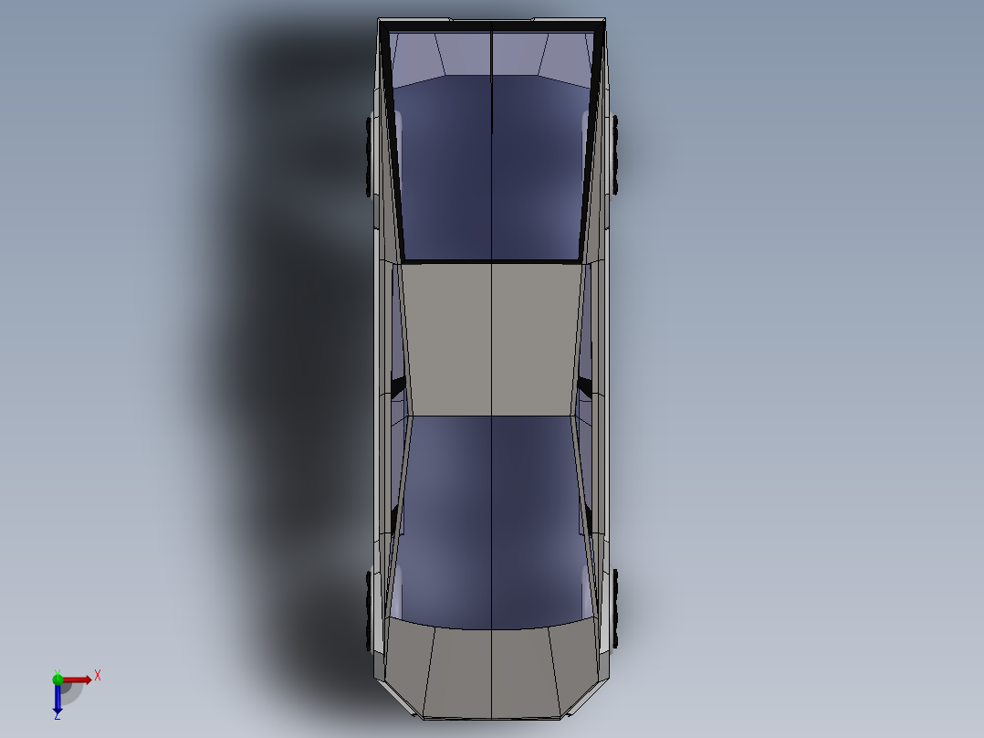 特斯拉Cybertruck14俯视图