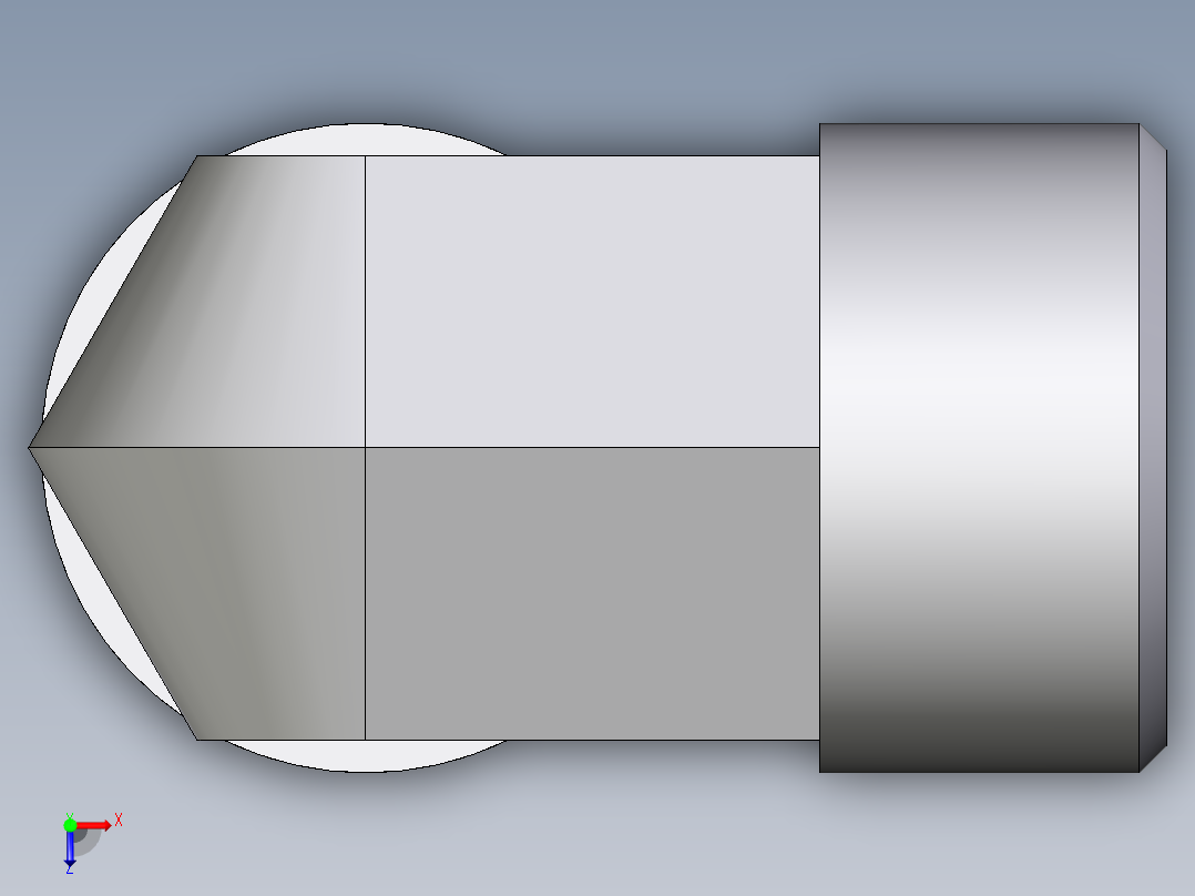 卡套式工业通用硬管接头EO_Union_elbow_W20S71X俯视图