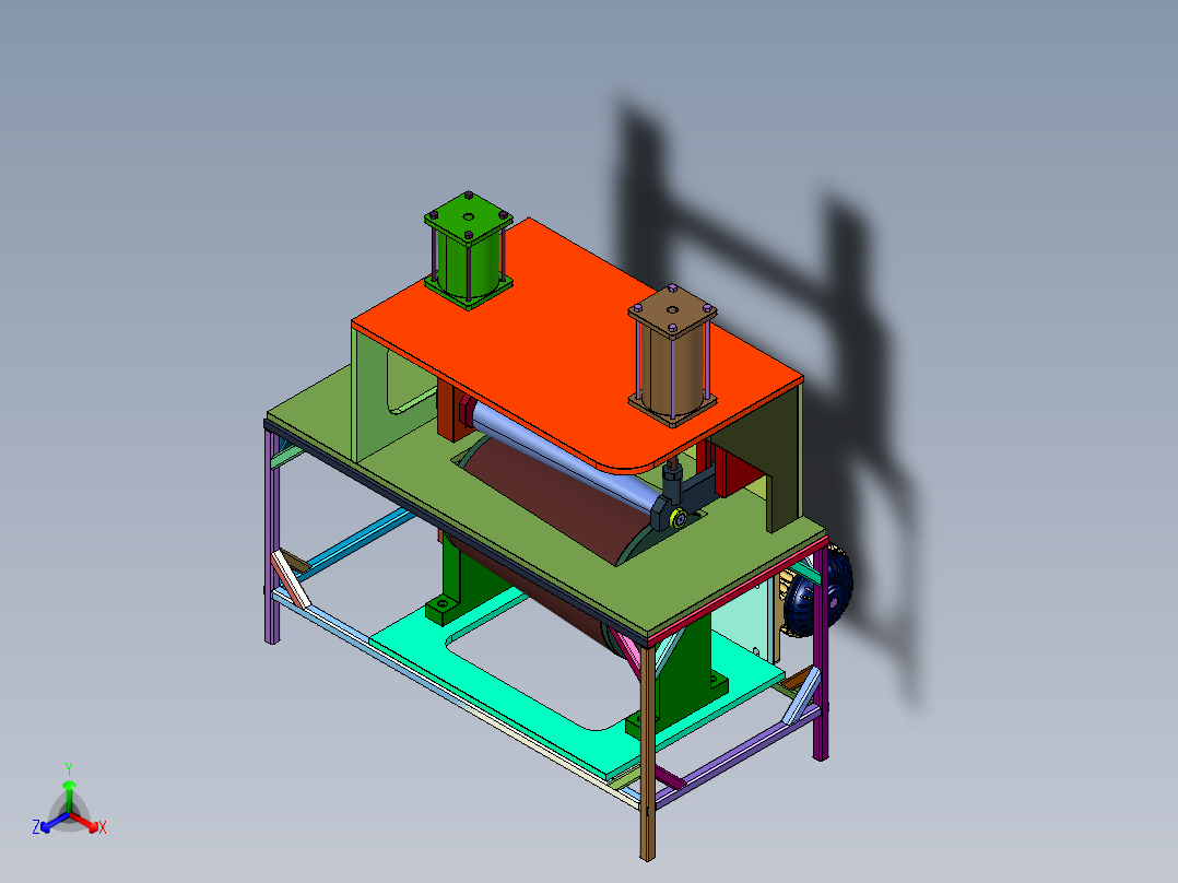 液压机械锥形卷板机