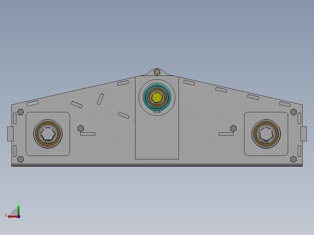 新型行走车轮架组装-新型遥控全地形八轮驱动运输车2后视图