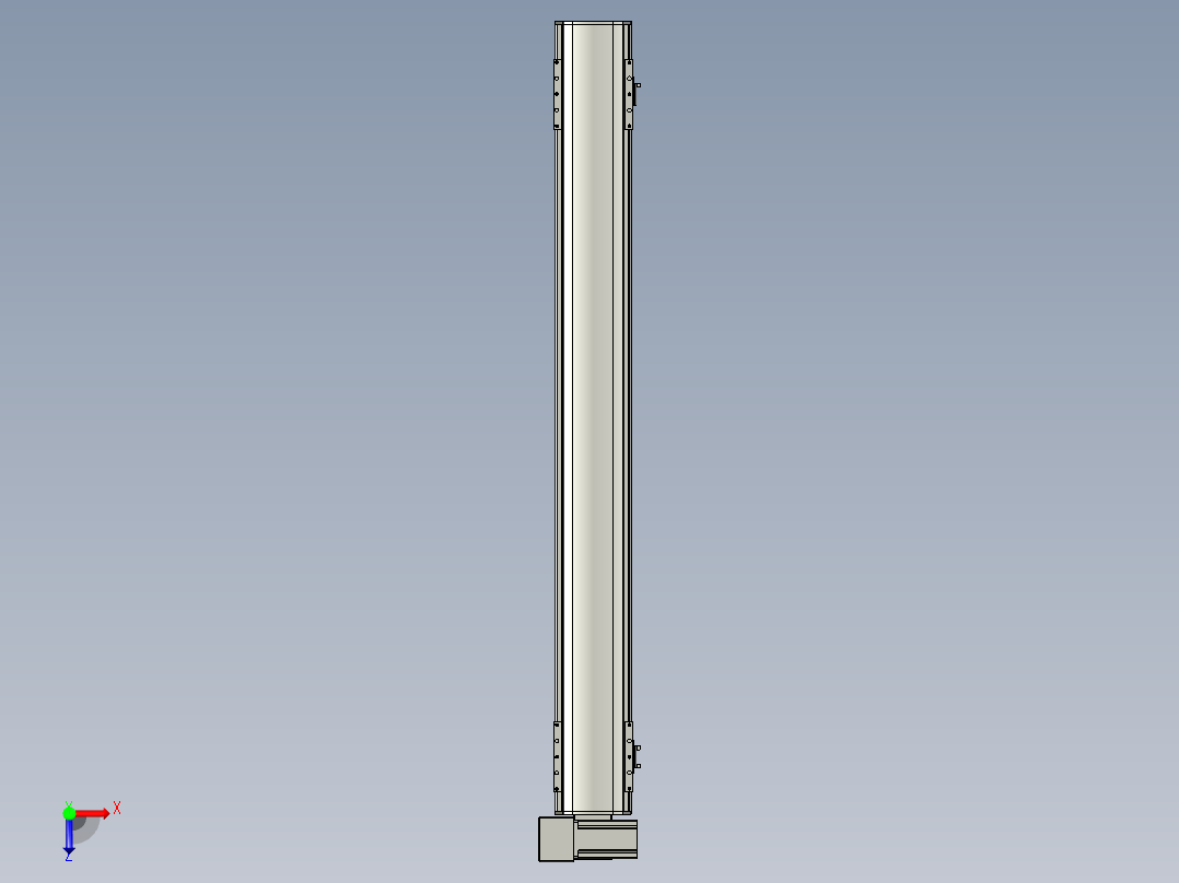 直线模组WG-LHB12-S1000-LU设计图纸俯视图