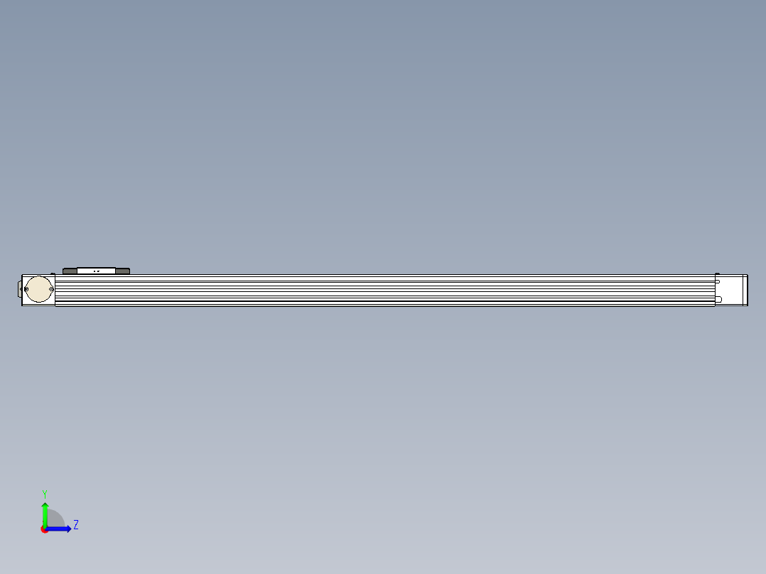 同步带滑台-欧规BC6-L120-S1200-R-P40-D3左视图