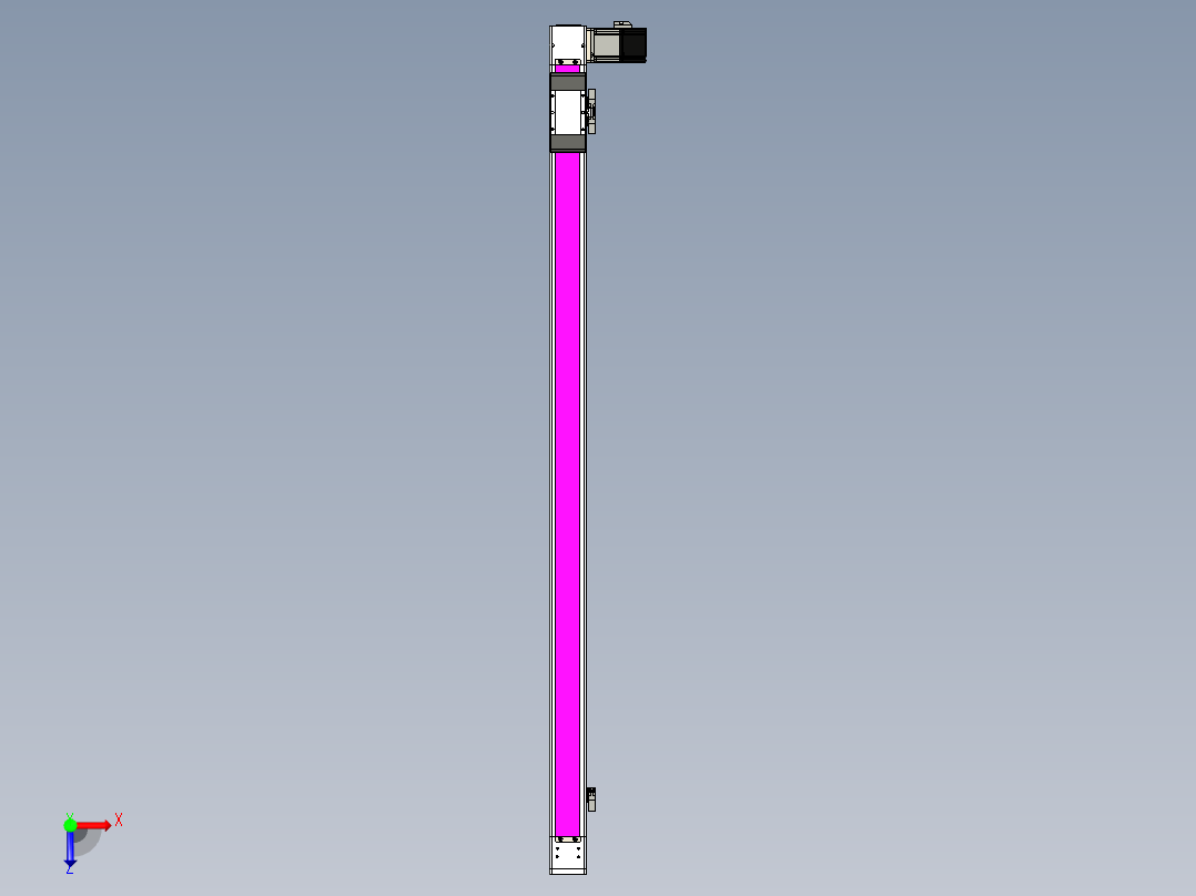 同步带滑台-欧规BC6-L120-S1200-R-P40-D3俯视图