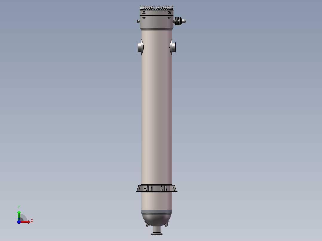 氨合成塔外壳SD图纸前视图