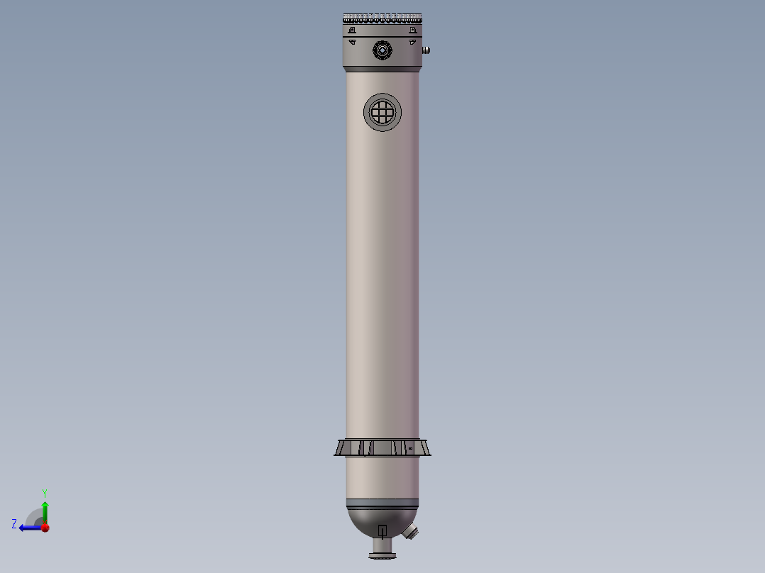 氨合成塔外壳SD图纸右视图