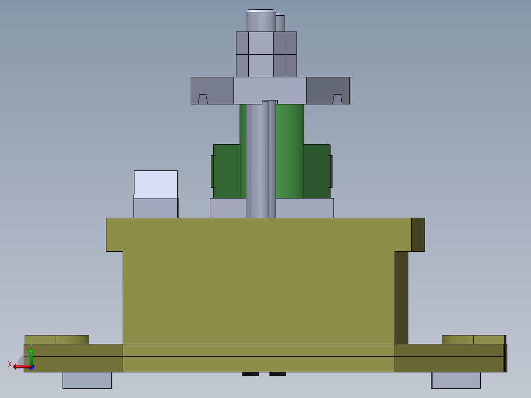 831007拨叉加工工艺及中间铣断夹具设计【含三维SW】后视图