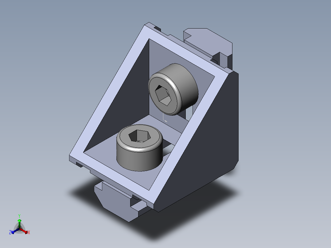 铝型材及其附件3.21.20.2020.STZ正等轴测图