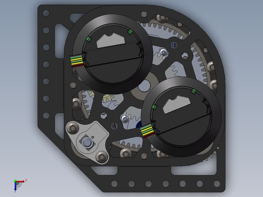 转向轮（电驱动）设计模型766903==VIP俯视图