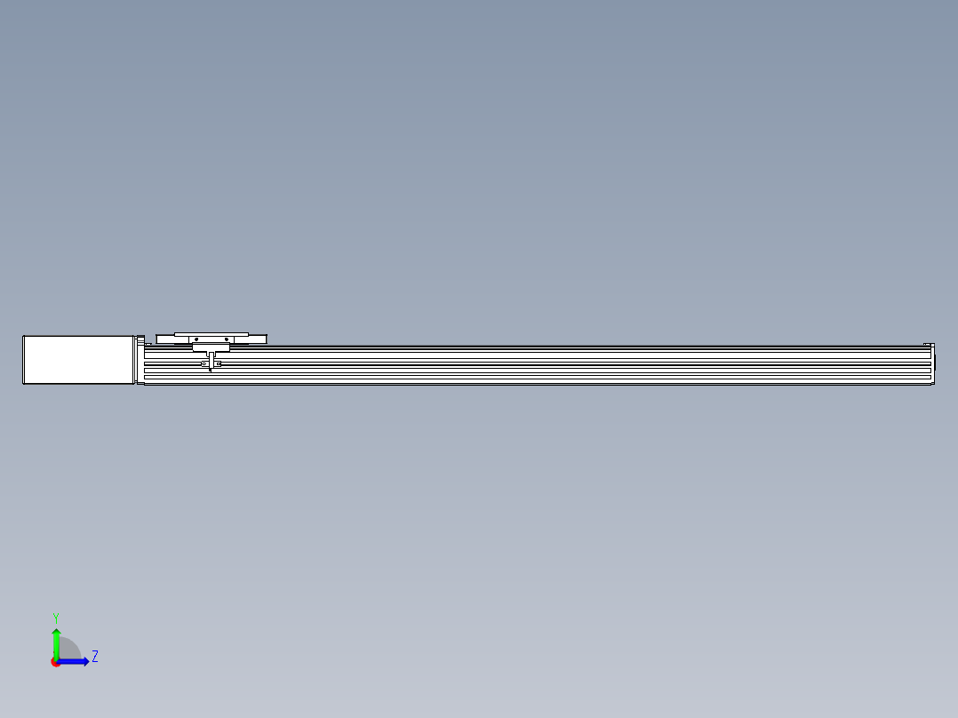 同步带全封闭直线模组TPA-HCB-110D-90-L850-MR-C-P40-N3左视图