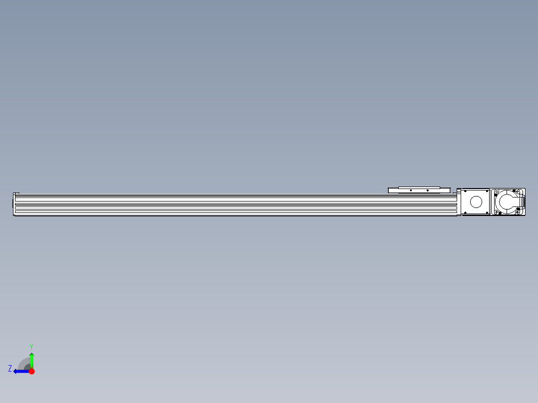 同步带全封闭直线模组TPA-HCB-110D-90-L850-MR-C-P40-N3右视图