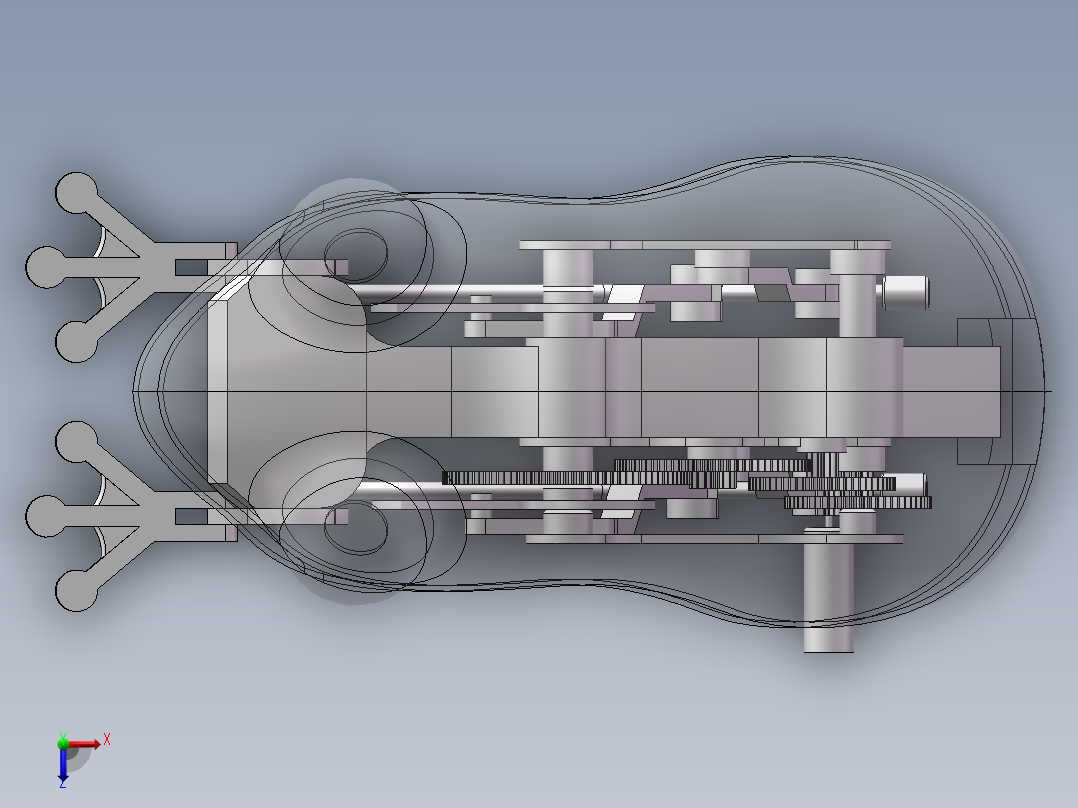 sw仿生青蛙俯视图