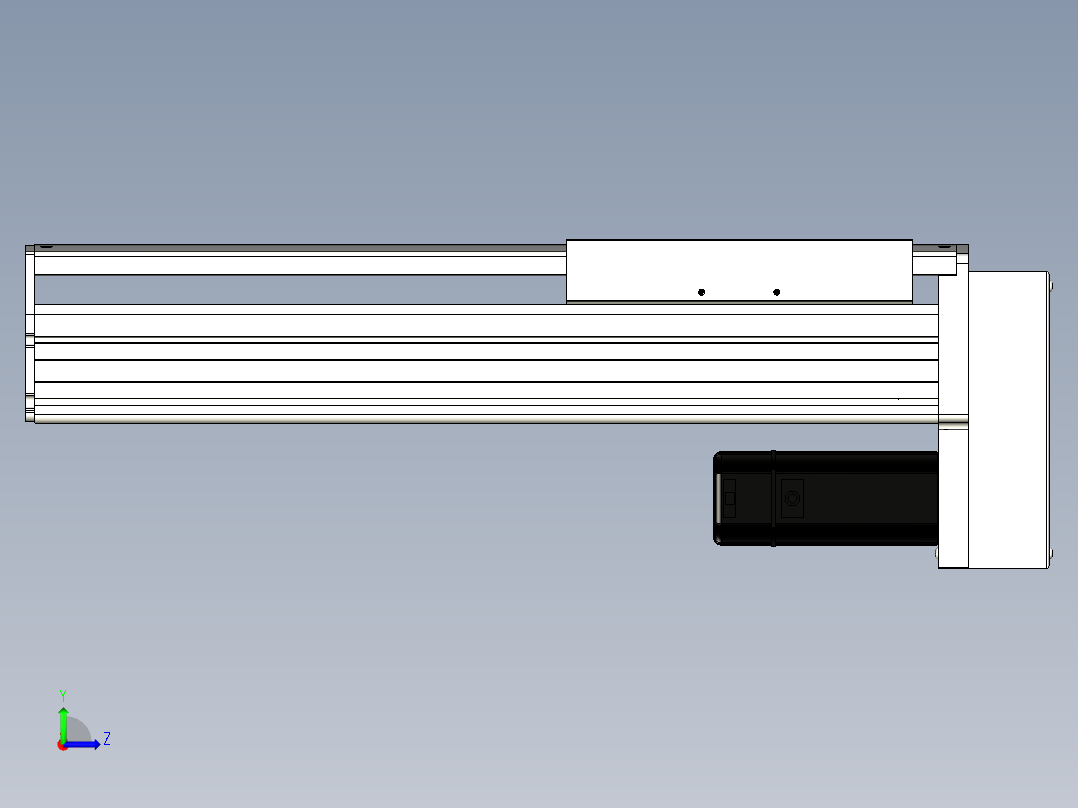 Toyo东佑达直线模组-ETH22-300-BM-400W+煞車左视图