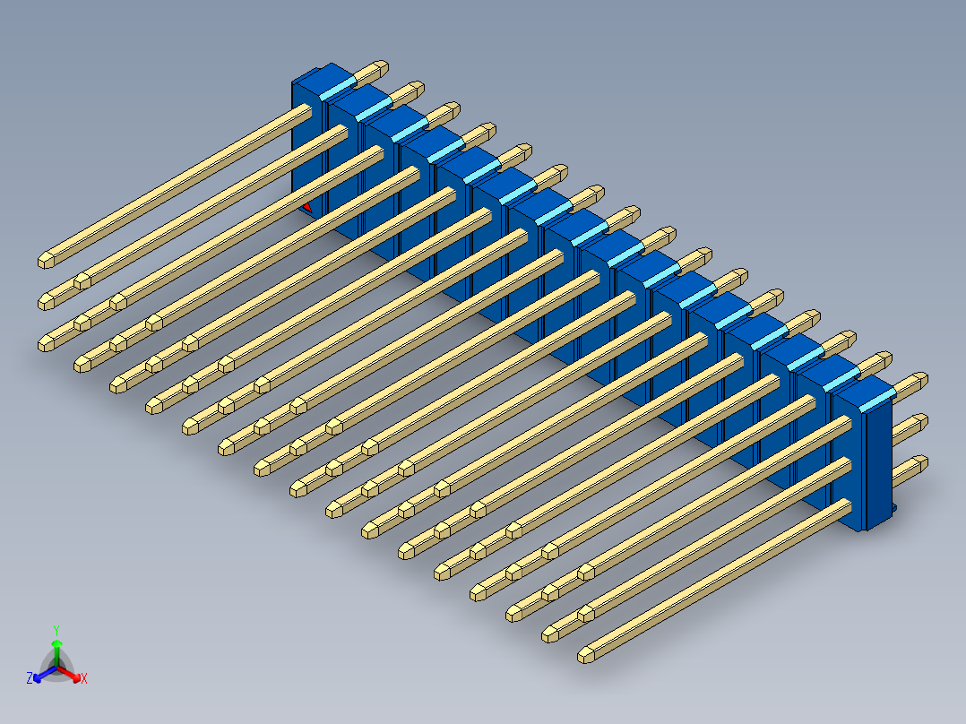 彩色公头100mil（2.54mm）系列-DS1021_blue_3x16p_100mil_Type19_rev1.0