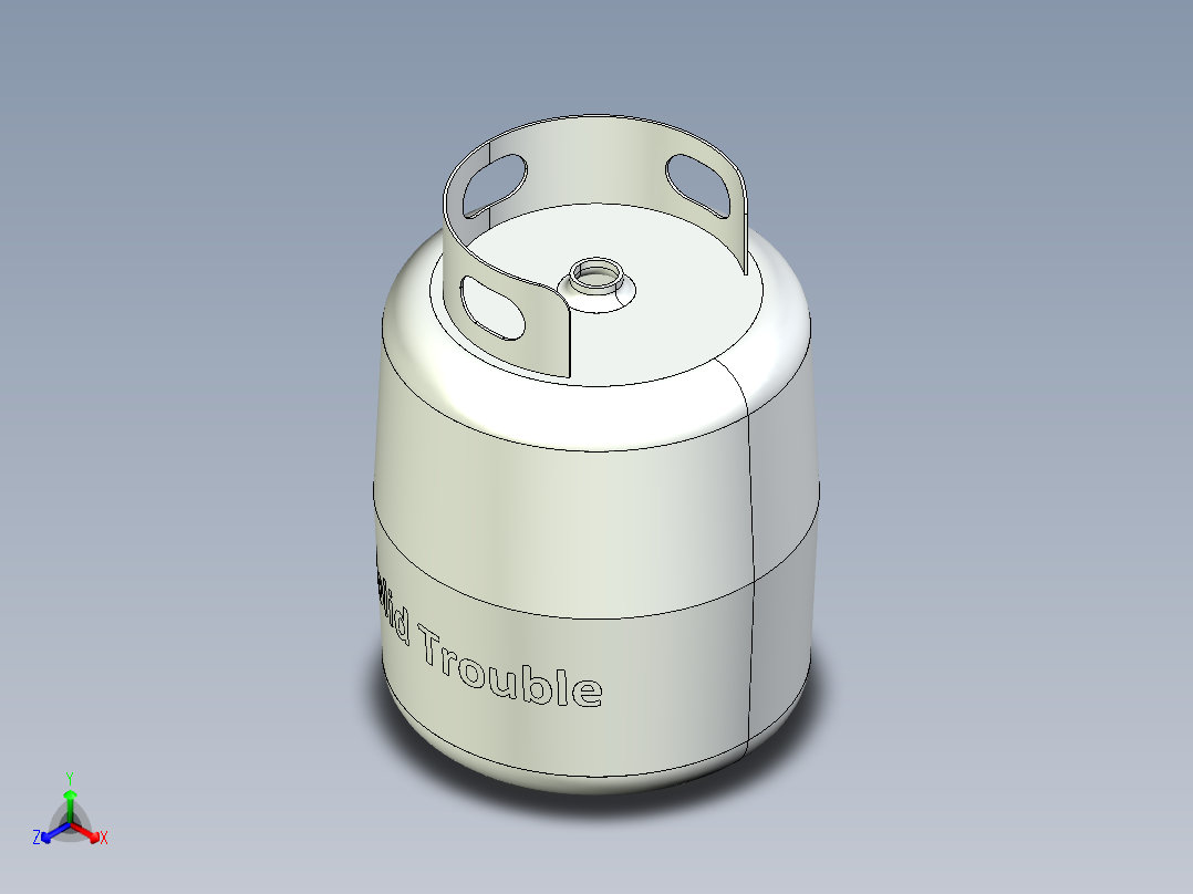 油缸正等轴测图