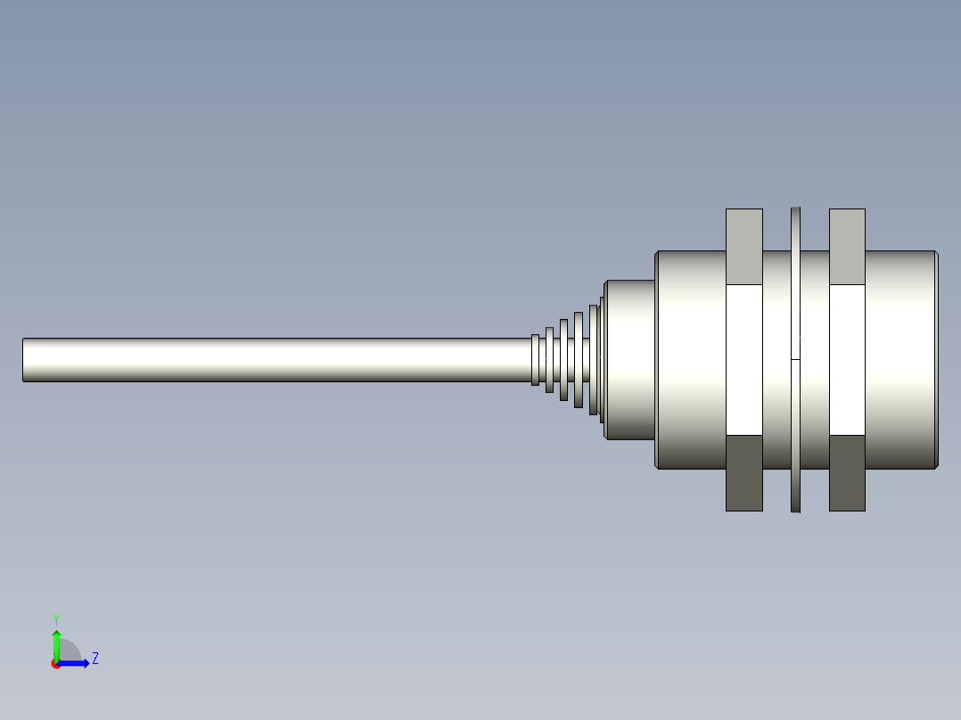 基恩士EV-130M_kc图纸模型左视图