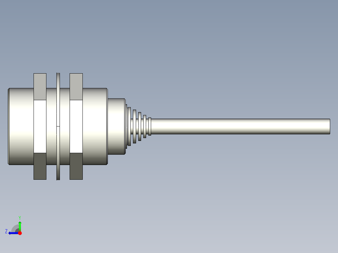 基恩士EV-130M_kc图纸模型右视图