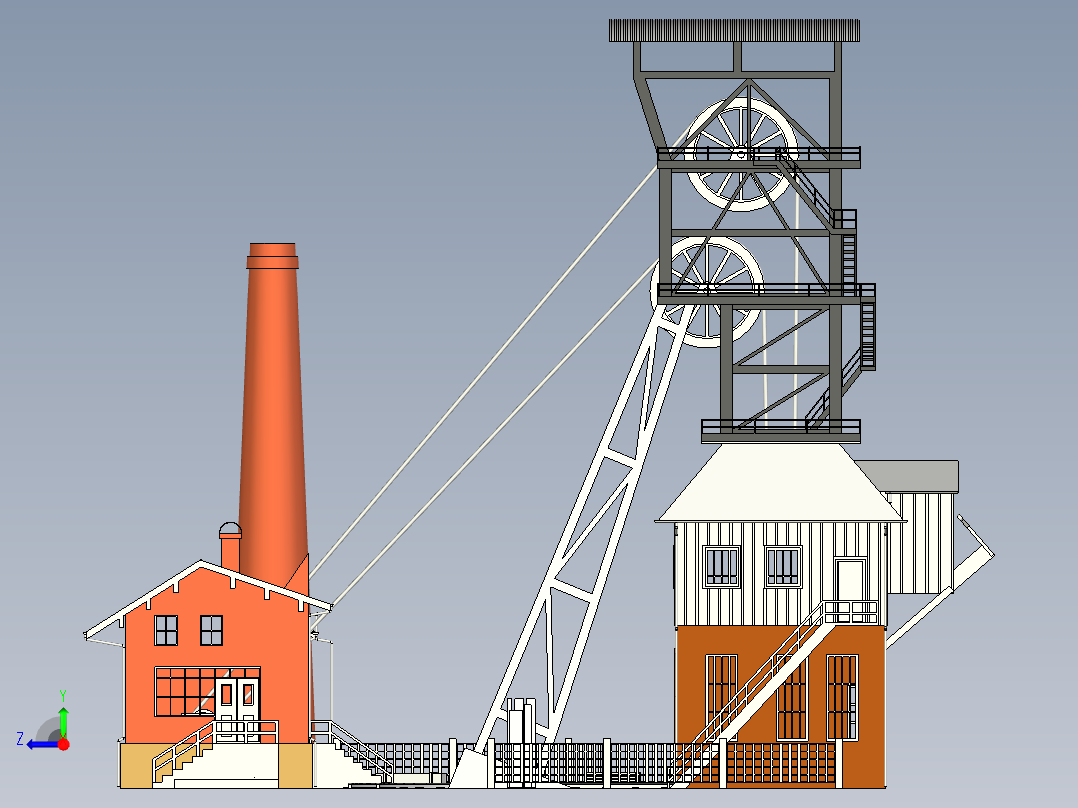 Faller 222190 Königsgrube 输送系统右视图