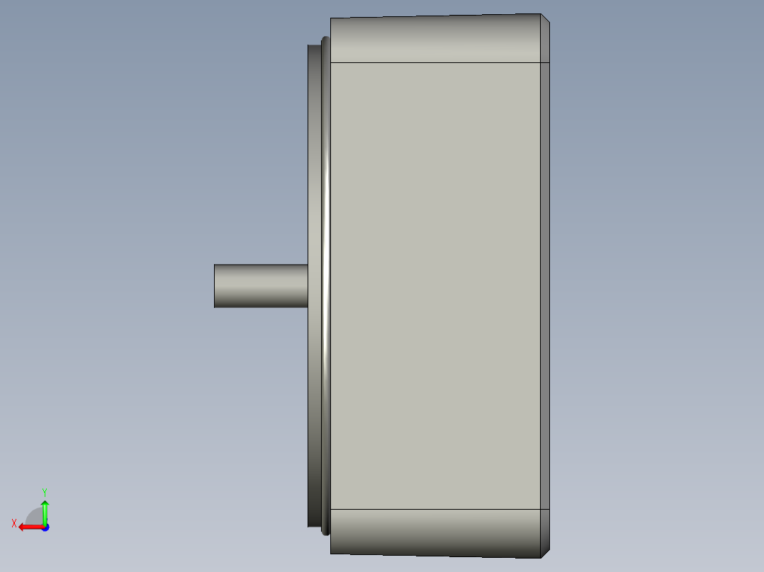 MX6G10XB微型齿轮调速马达后视图
