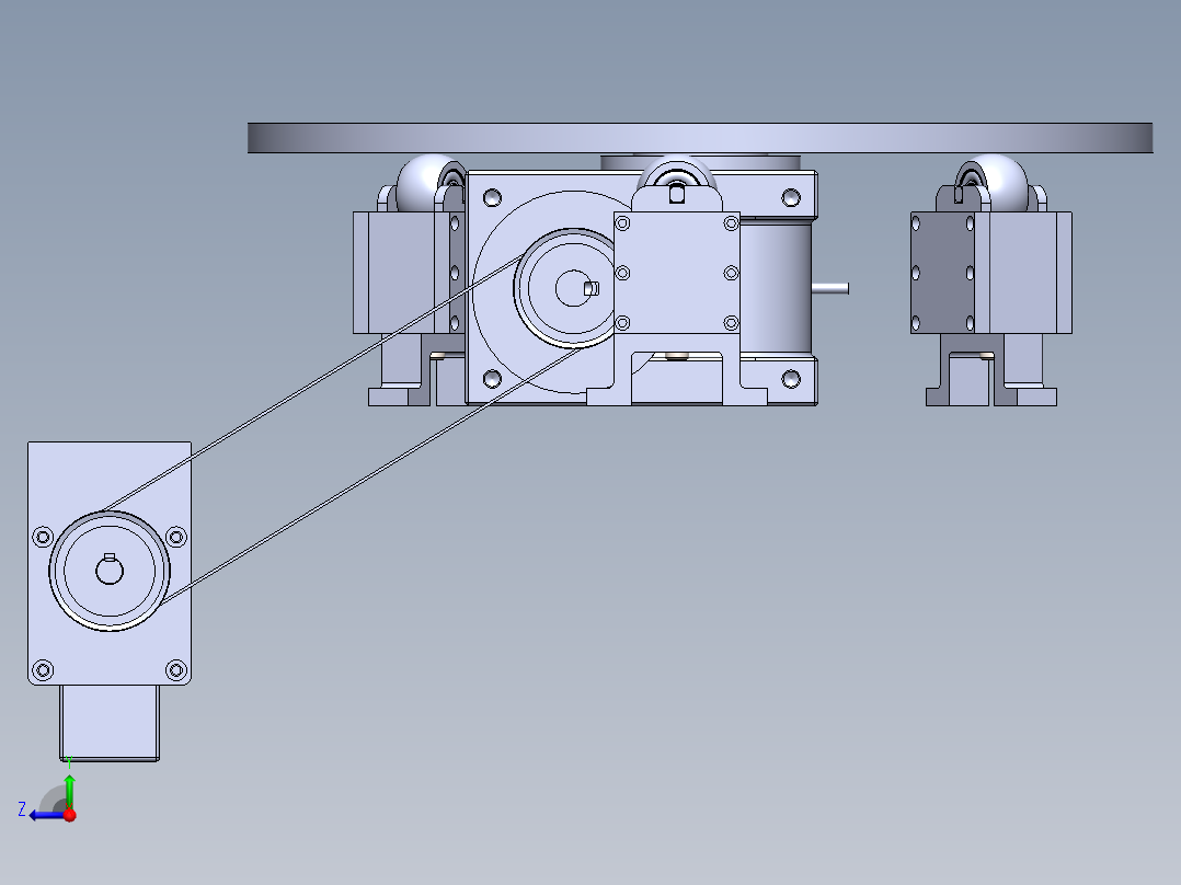 6工位旋转台右视图