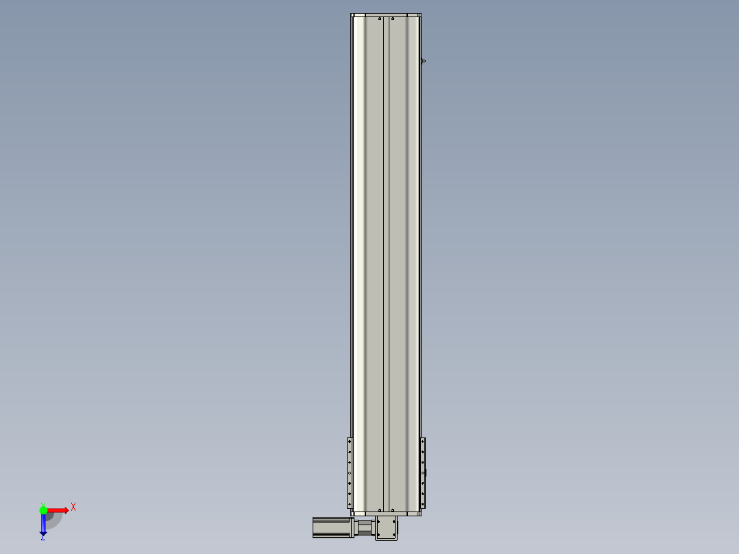 东锦同步带传动-直线滑台模组DH270B-C-L150-S1500-BL-P750W-C3俯视图